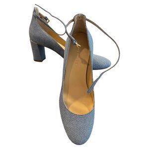Talbots Denim Ankle Strap Pump NIB Size 8.5